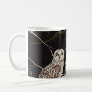 Mug Branche de la chouette : Perche d'oiseaux solitair