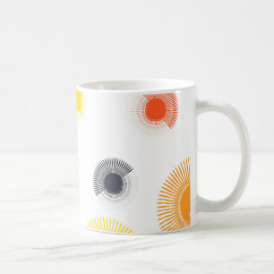 Mug Branché, ludique, animé, cool, circulaire géométri