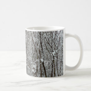 Mug Branches couvertes de neige Abstraite hivernale