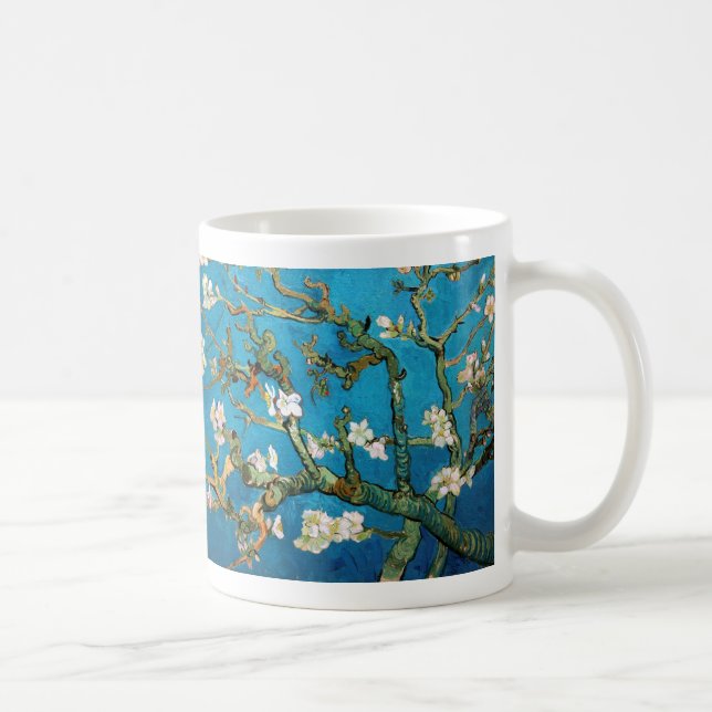 Mug Branches d'amande dans le détail de fleur, Van (Droite)