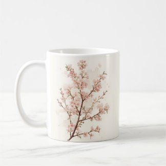 Mug Branches de cerisier rose tendre