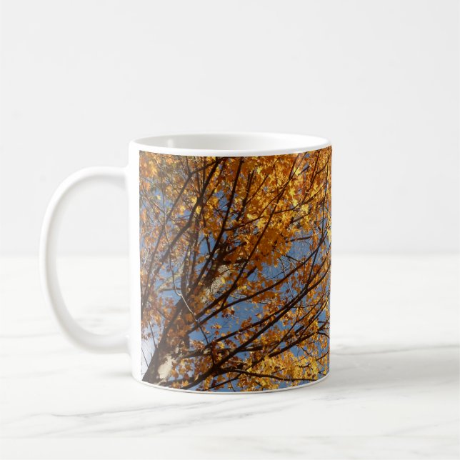 Mug Branches de Maple Feuilles II Orange Automne (Gauche)