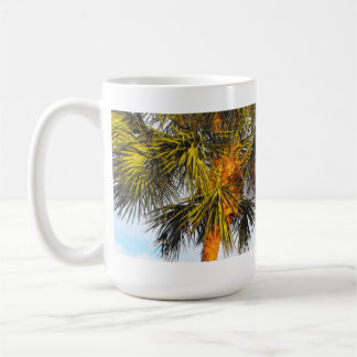 Mug Branches de palmier, soleil d'après-midi