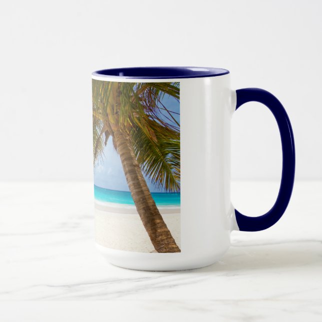 Mug branches de palmiers de plage arbre île tropicale  (Droite)