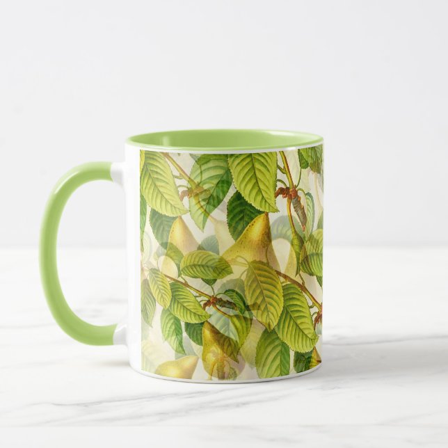 Mug Branches de poires et Motif de poires  (Gauche)