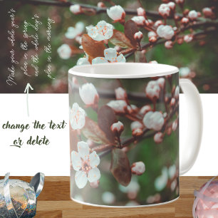 Mug Branches de prune avec fleurs blanches