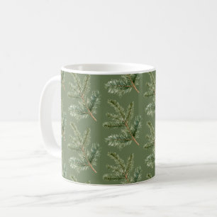 Mug Branches de sapin vert Noël