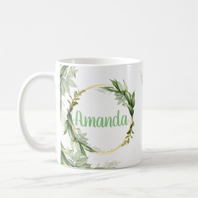 Mug Branches d'olivier en fleurs (Gauche)