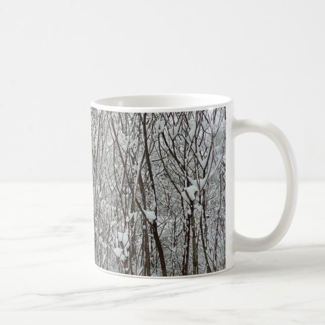 Mug Branches enneigées Hiver Abstrait (Droite)