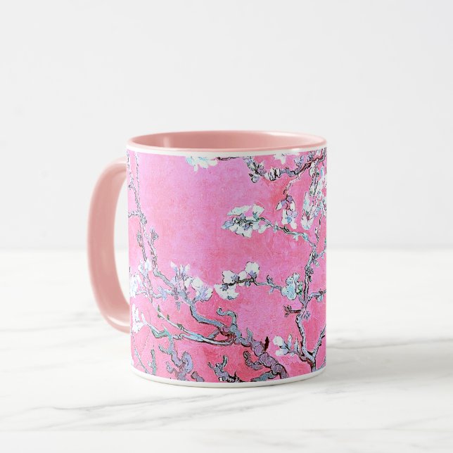 Mug Branches Van Gogh en fleurs d'amandes (Devant gauche)