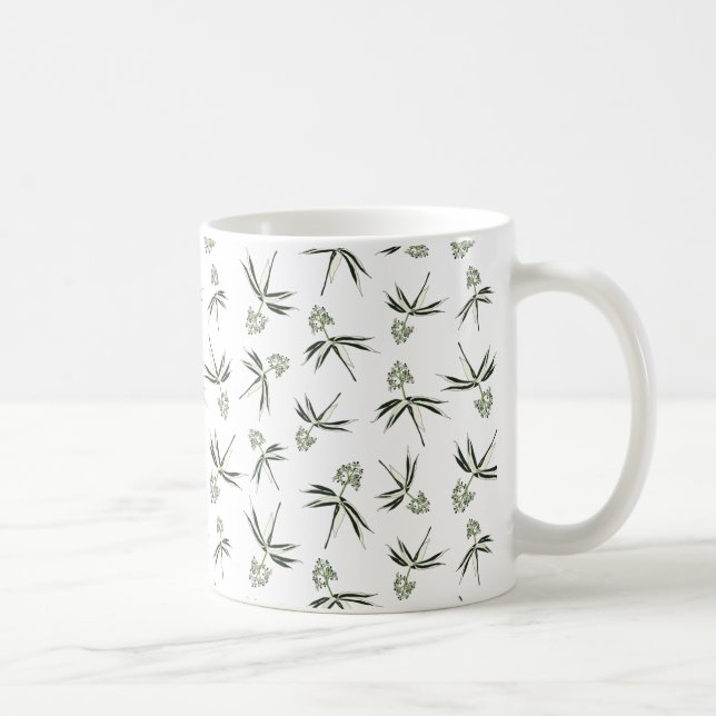 Mug Branches vertes de boudin - café motif sans soudur (Droite)