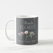 Branding d'entreprise de fleuriste de boutique mod