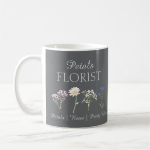 Mug Branding d'entreprise de fleuriste de boutique mod