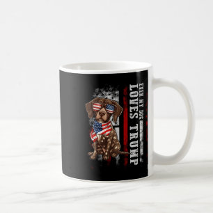 Mug Braque allemand Même mon chien aime Trump