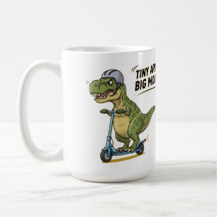 Mug Bras minuscules. Grande énergie. Dino on Wheels !