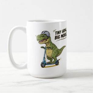 Mug Bras minuscules. Grande énergie. Dino on Wheels !