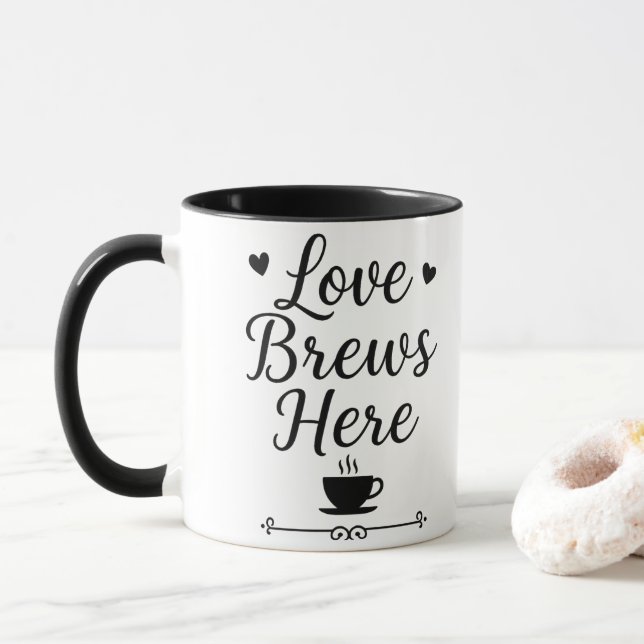 Mug Brassé avec amour (Avec donut)