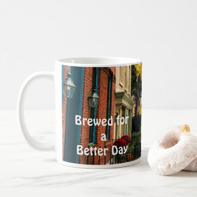Mug Brassé pour une meilleure journée (Avec donut)