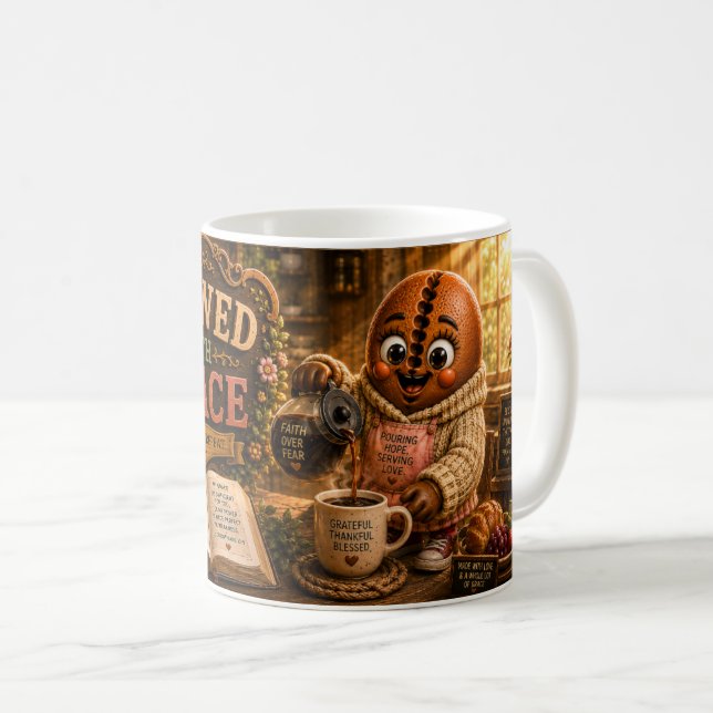 Mug Brassée avec grâce (Devant droit)