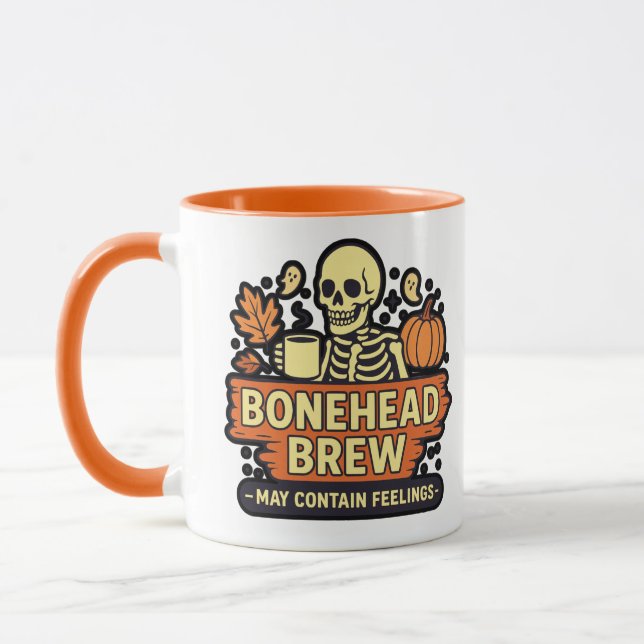 Mug Brasserie Bonehead – Peut contenir des sentiments  (Gauche)