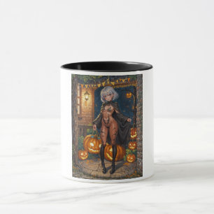 Mug Brave Halloween Fille Trick or Treat Body Painting