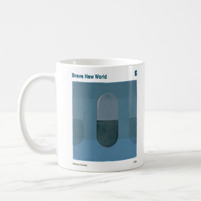 Mug Brave Nouveau Monde Aldous Huxley Dystopian Social (Gauche)