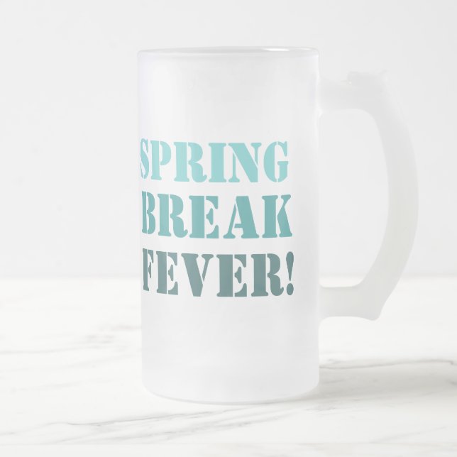 mug BREAK DE PRINTEMPS (verre) (Droit)