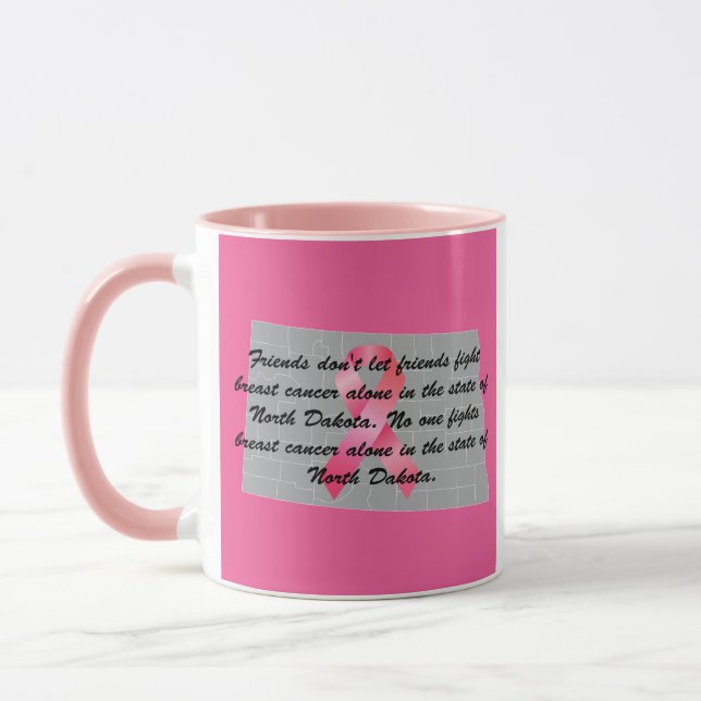 Mug Breast Cancer Awareness in North Dakota  (Gauche)