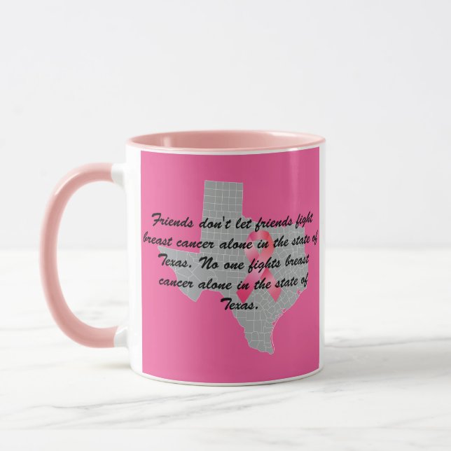 Mug Breast Cancer Awareness in Texas  (Gauche)