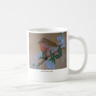 Mug Breasted orange Robin, JohnTirrell.com