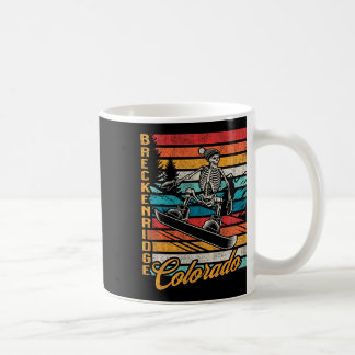 Mug Breckenridge Colorado Retro Snowboard Skeleton