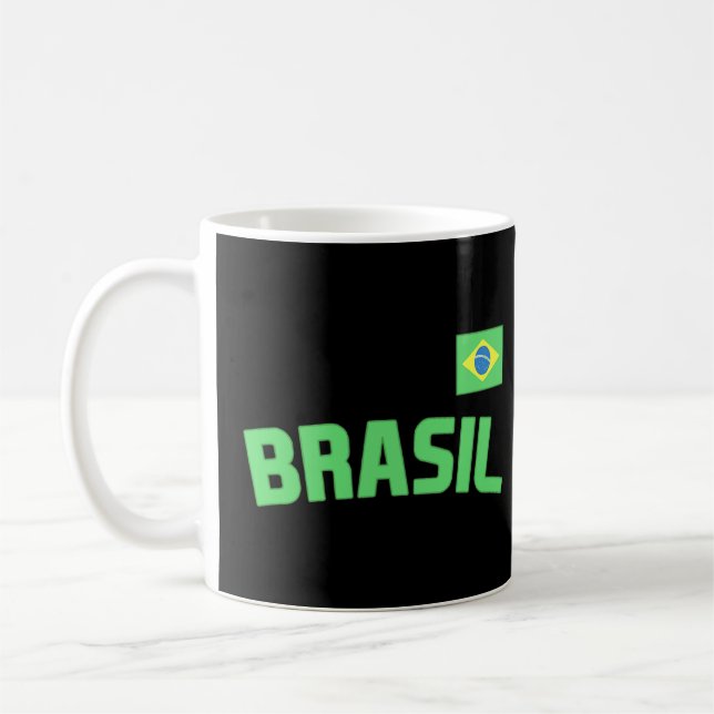 Mug Brésil Brésil Pride Brésil Drapeau international C (Gauche)