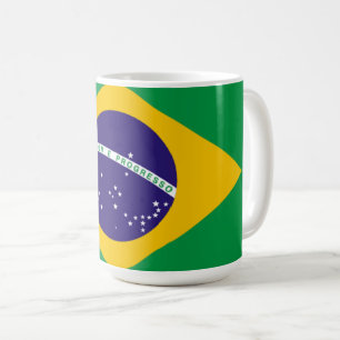 Mug Brésil : drapeau du Brésil