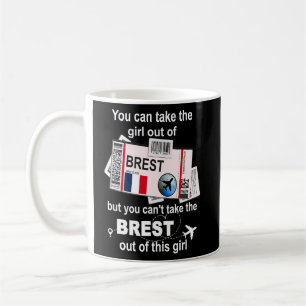 Mug Brest Boarding Pass Brest Girl Brest