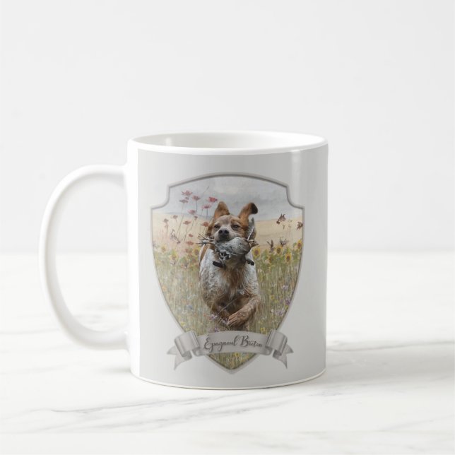 Mug Bretagne Espagnol chasse caille, Art (Gauche)
