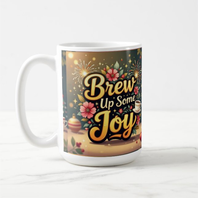 Mug Brew up some joy merry Christmas  (Gauche)