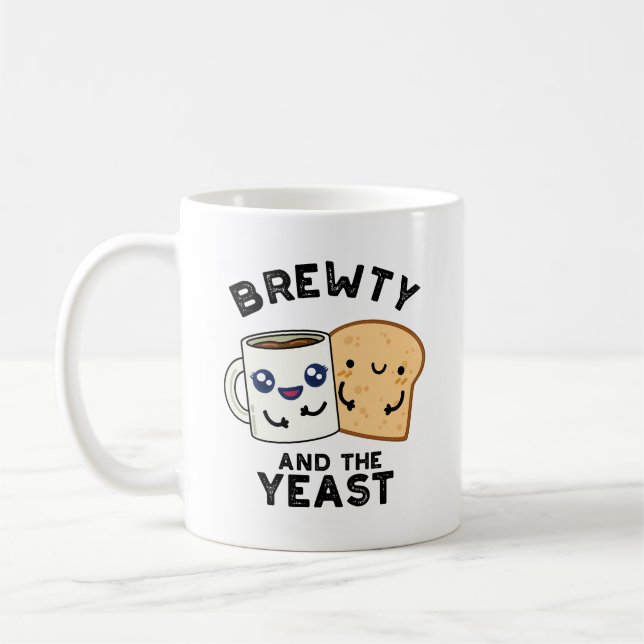 Mug Brewty Et La Levure Drôle Movie Pun (Gauche)