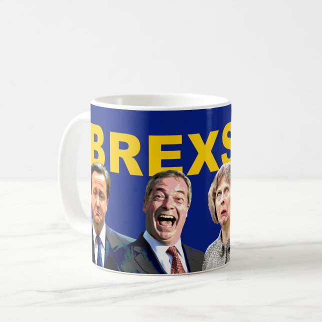 Mug BREXSHIT, message anti-référendum britannique sur  (Devant gauche)
