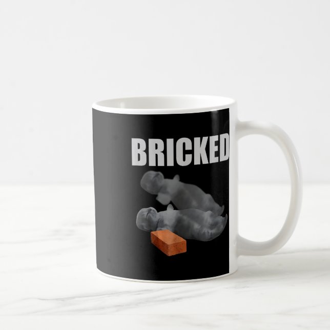 Mug Brick de chats drôle Knoking out Meme Silly Cats S (Droite)