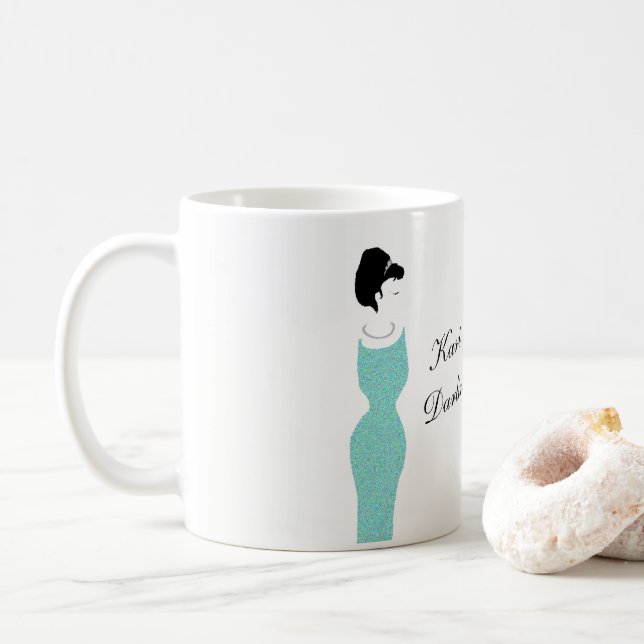 Mug BRIDE Glam & Bling Darling Fiançailles fête de mar (Avec donut)