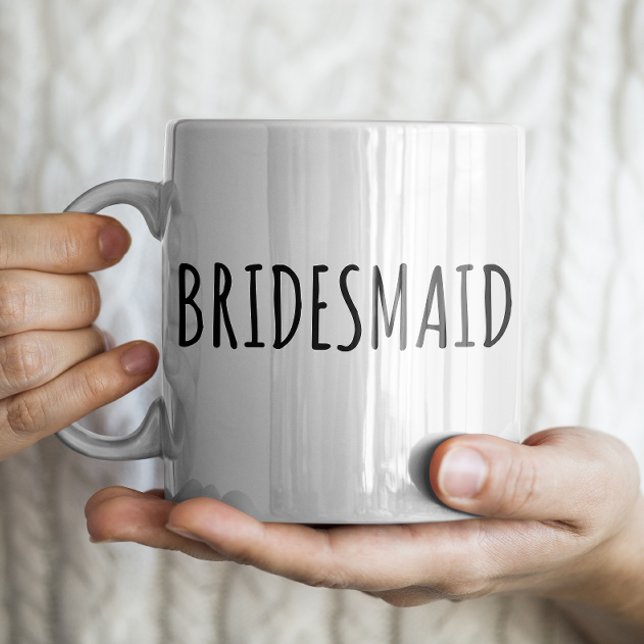 Mug "Bridesmaid" Agritourisme moderne simple (Créateur téléchargé)