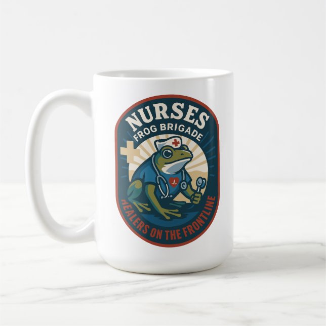 Mug Brigade de grenouilles des infirmières – Les guéri (Gauche)