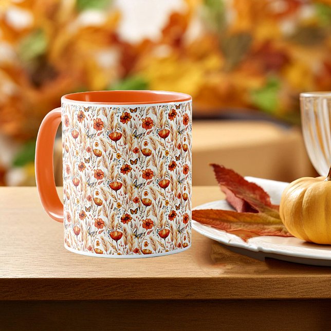 Mug Bright automne boho imprimé botanique (Créateur téléchargé)