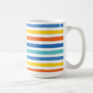 Mug Bright Beach Striped Motif