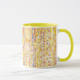 Mug Bright Cheery Rainbow Raindrops Stripes Musique