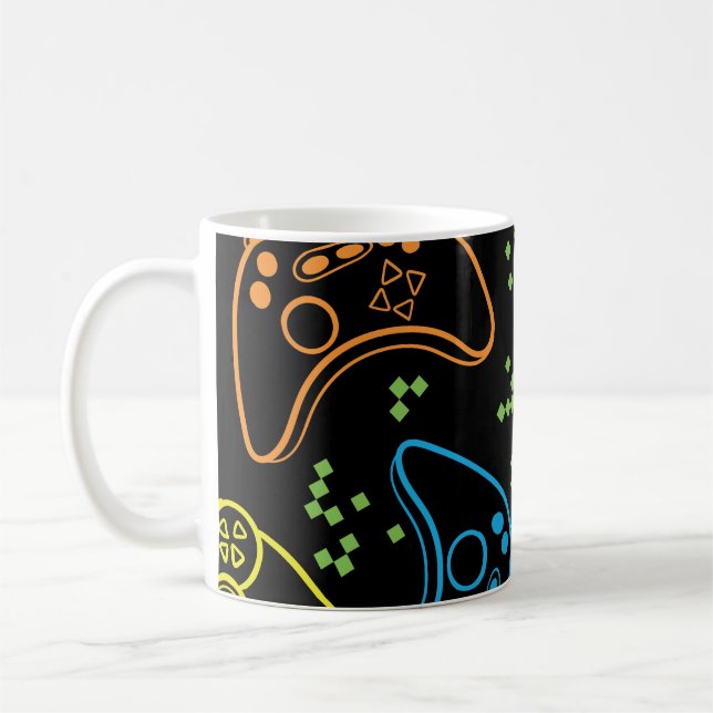 Mug Bright gaming joysticks : motif cool. (Gauche)