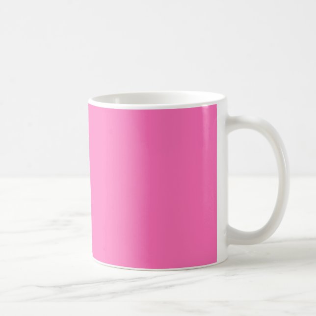 Mug Bright Hot Rose couleur tendance Modèle noir (Droite)