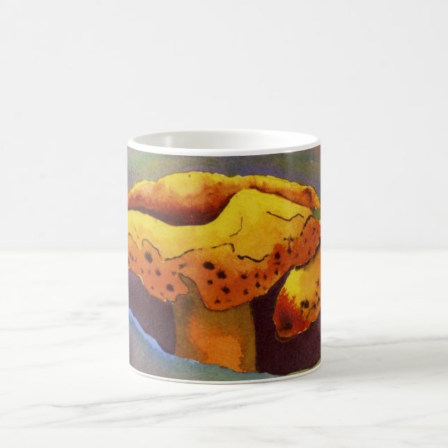 Mug Bright jaune orange couleur ce champignon sauvage  (Centre)