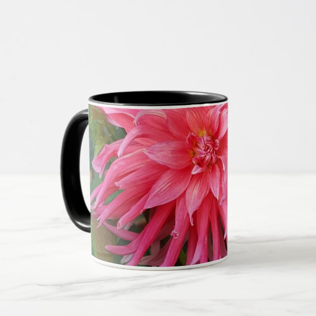 Mug Bright pink Dahlia s'est enfuie. (Devant gauche)