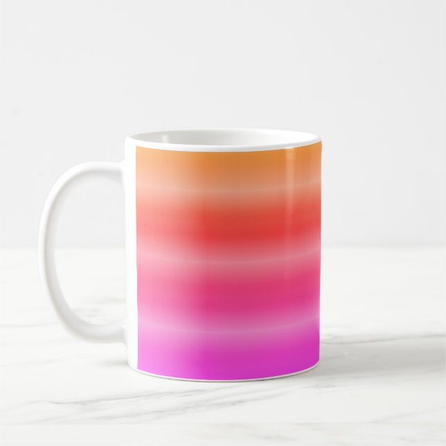 Mug Bright Rainbow Stripes (Gauche)